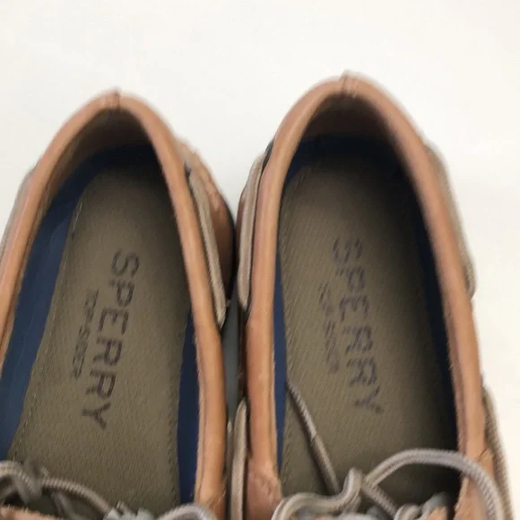 New Sperry Top-Sider leather loafer Leeward 2 eye Sahara/Tan 7.5 - Picture 9 of 14